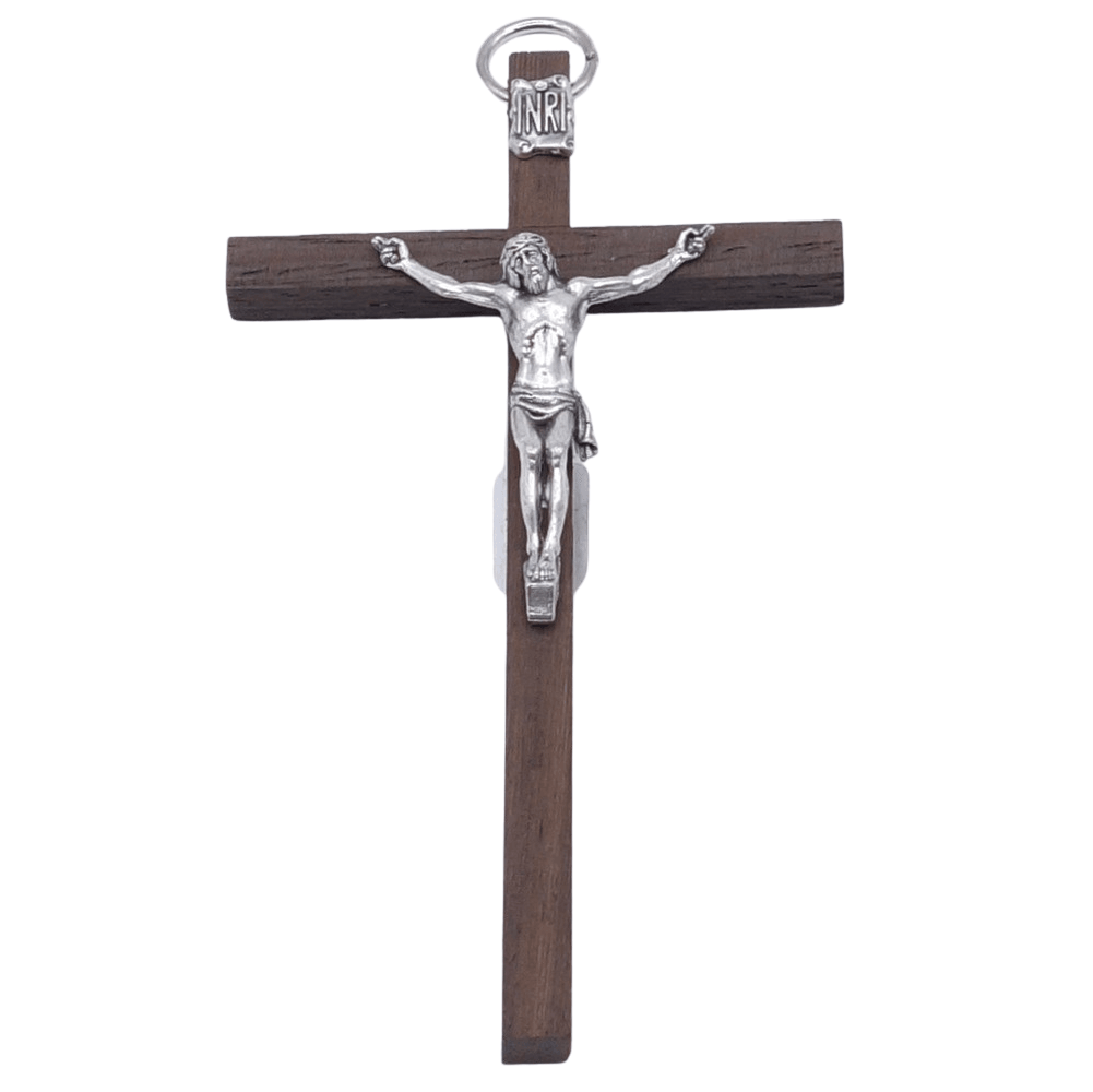 Croix bois christ 13.5x7.5 cm - Croix bois christ 13.5x7.5 cm